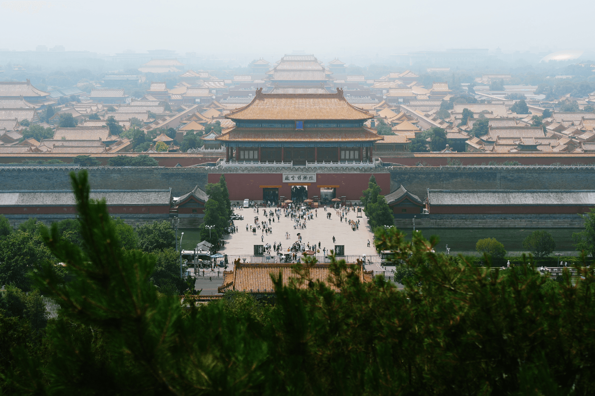Amber Roofs Beneath the Haze