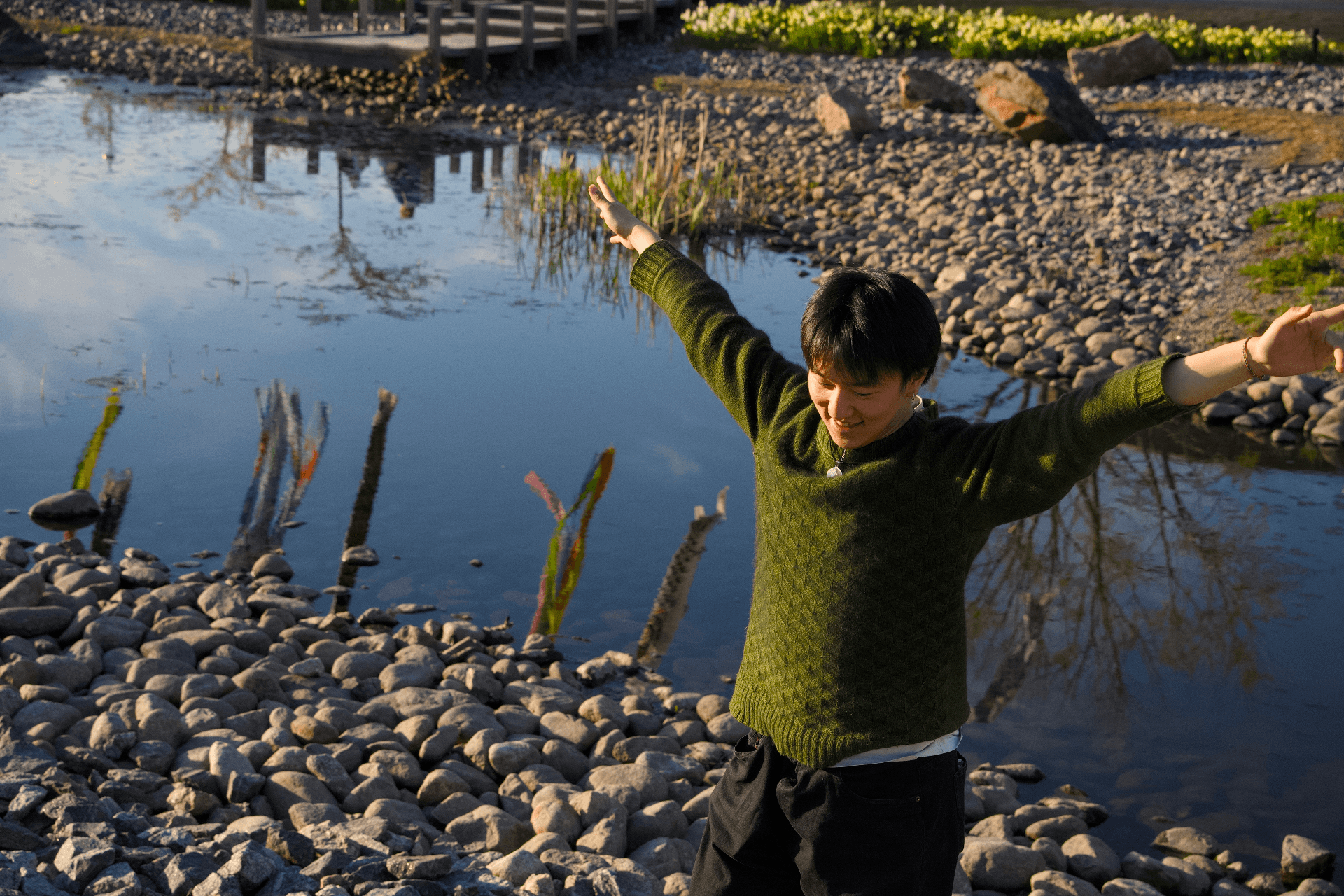 Arms open to reflection