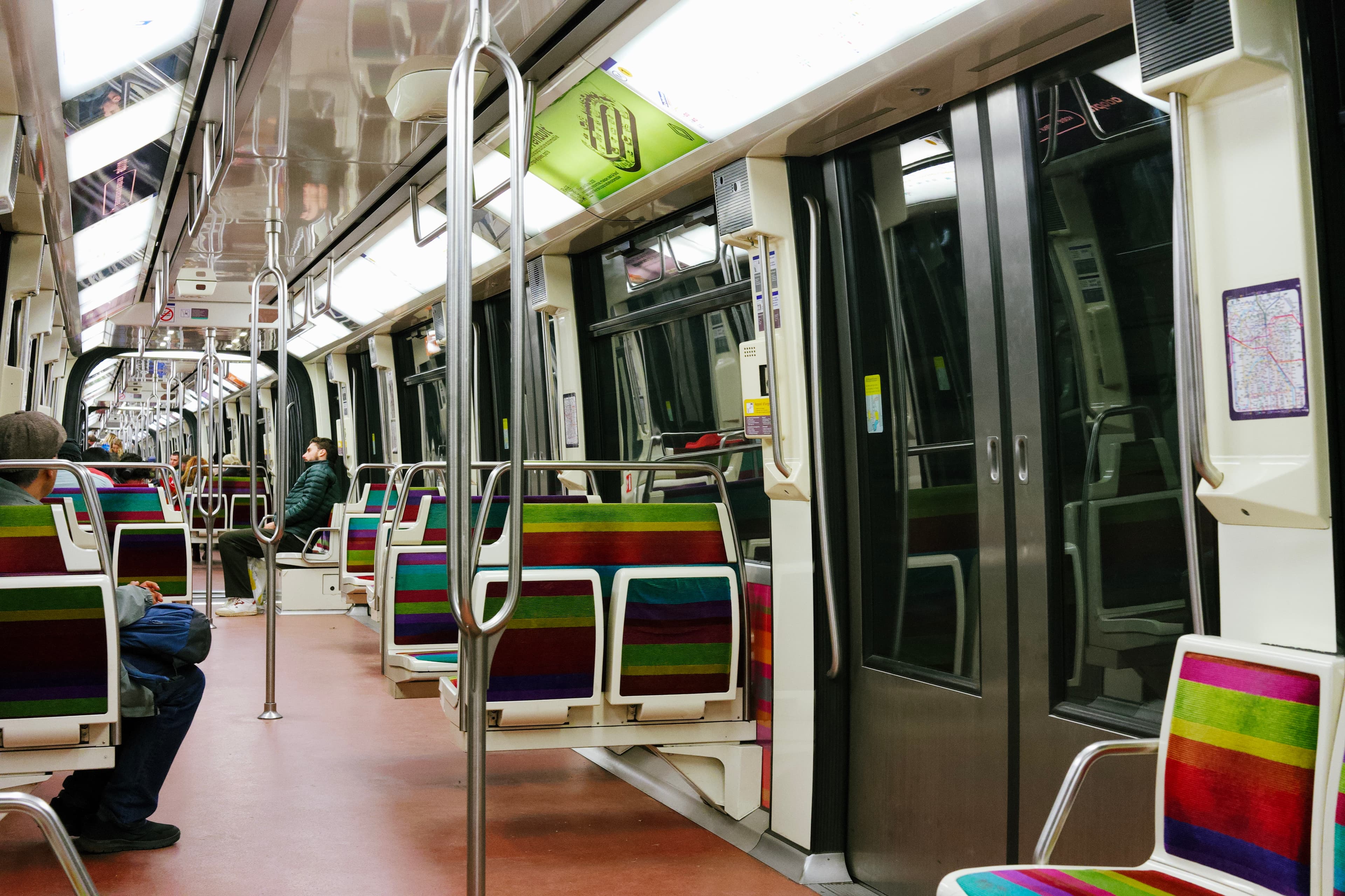 The flowing rainbow is silent.